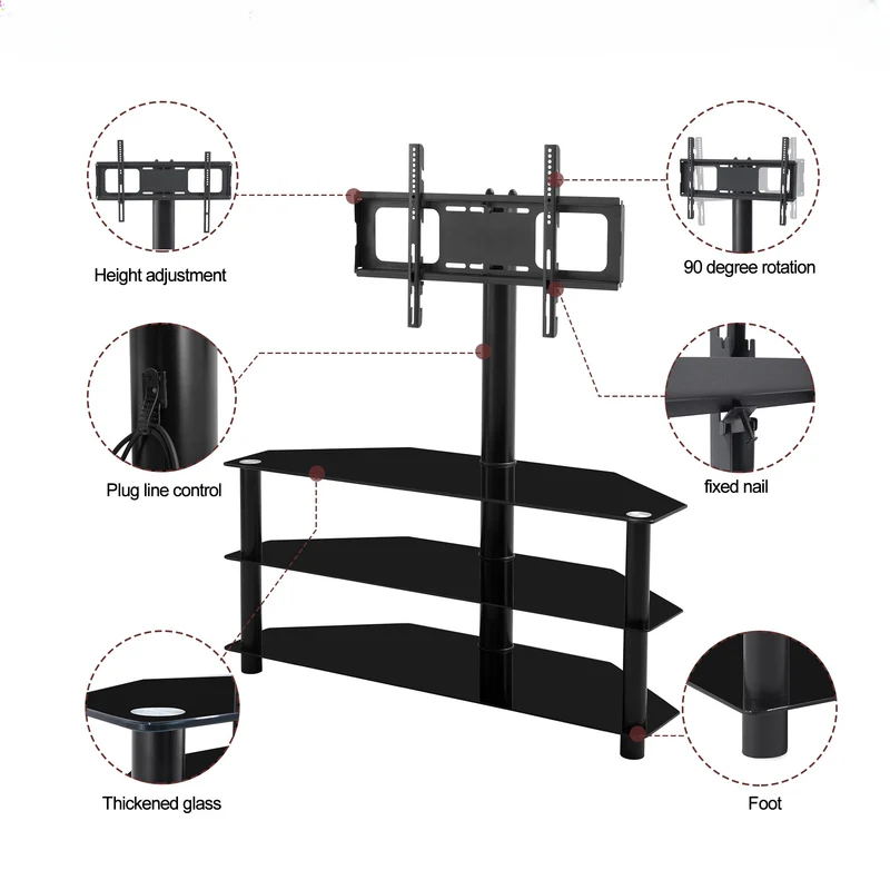 Rackora Large ATV900 TV Stand Entertainment Center - 32-65 Inch