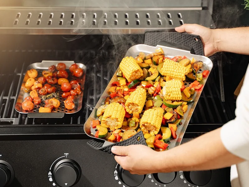 BBQ-SCHALEN AUS EDELSTAHL - 3 STK