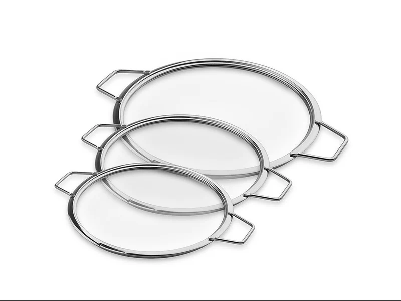 STAPELBARE GLASDECKEL – 20/ 24/ 28 CM – 3 TEILE