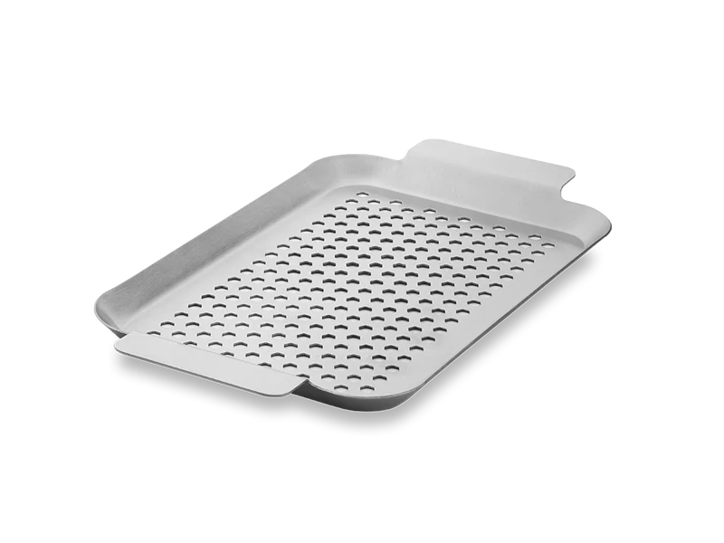 BBQ-SCHALE AUS EDELSTAHL 33×18 CM