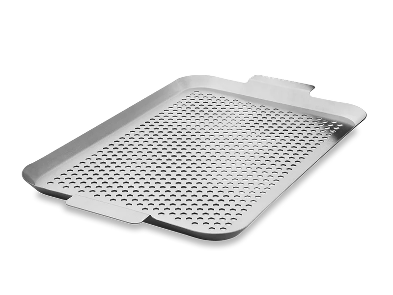 BBQ-SCHALE AUS EDELSTAHL 50×30 CM