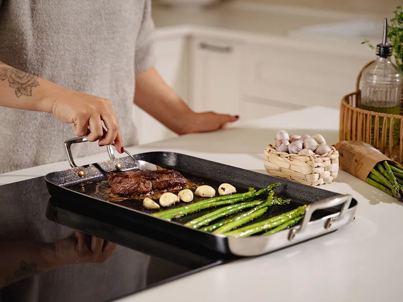 HYBRID ANTIHAFT GRILLPLATTE