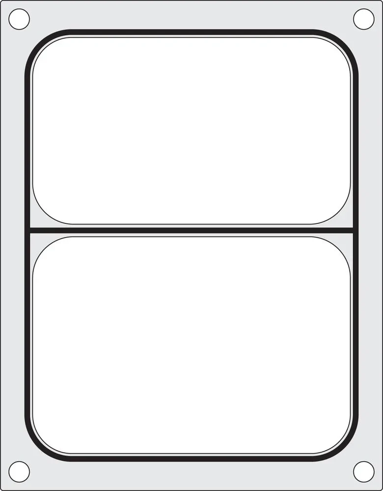 Hendi Matrize für Schalenversiegelungsmaschine Compact, zweigeteilte Schale, 227 x 178 mm