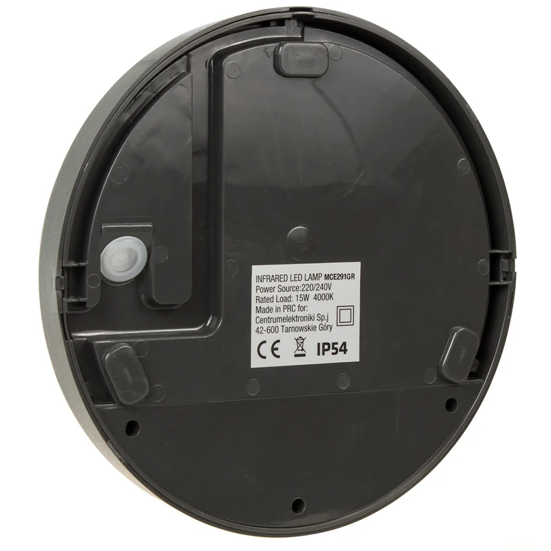 Maclean LED Light with Motion Sensor, PIR Sensor, Gray, 15W, IP54, 1100 lm, Neutral White, MCE291 W, 2 pieces