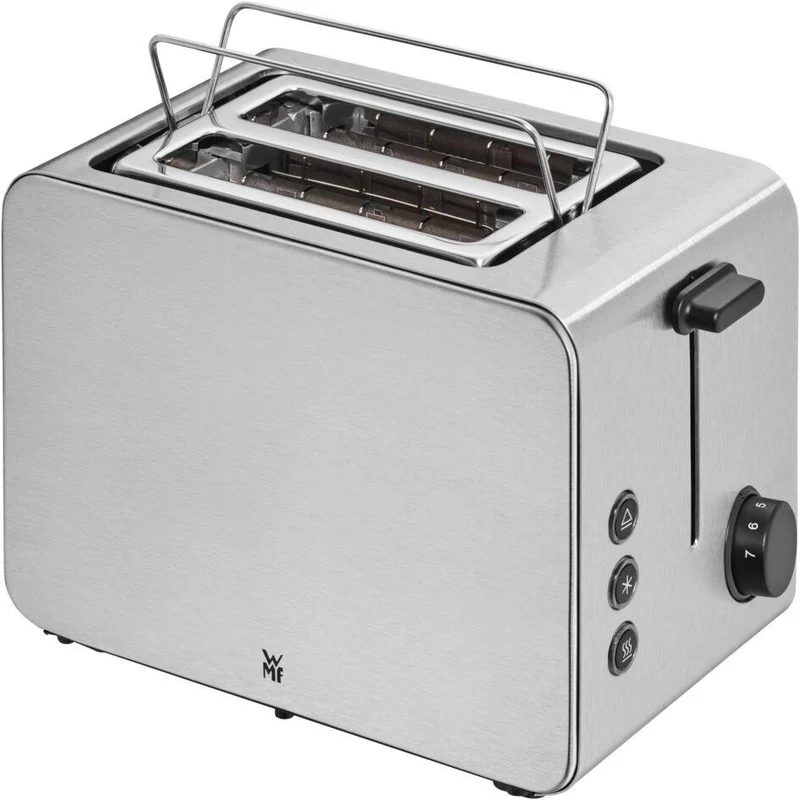 WMF Stelio Toaster 2 Scheiben Edelstahl, Doppelschlitz Toasters