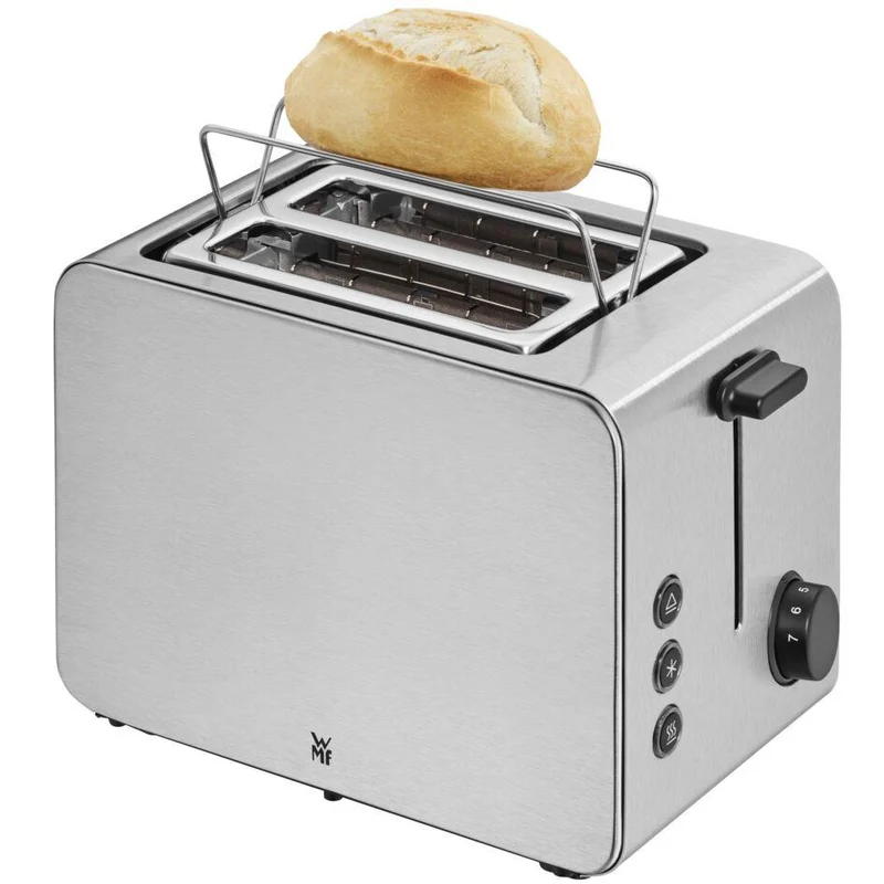 WMF Stelio Toaster 2 Scheiben Edelstahl, Doppelschlitz Toasters