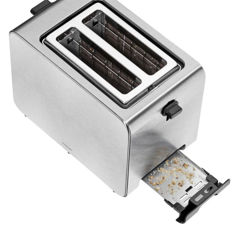 WMF Stelio Toaster 2 Scheiben Edelstahl, Doppelschlitz Toasters