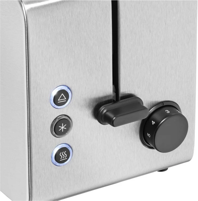 WMF Stelio Toaster 2 Scheiben Edelstahl, Doppelschlitz Toasters