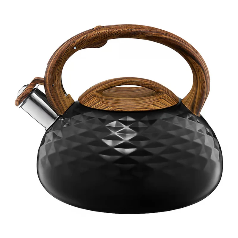 Ambition Kettle: 2.3L, Traditional Steel Elegance, Black Finish, Golf-inspired Design.