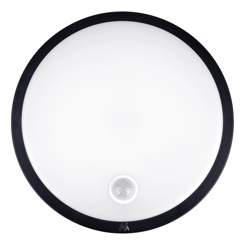 Maclean LED Light with Motion Sensor, PIR Sensor, Black, 10W, IP65, 1000 lm, Neutral White, MCE525 B, 2 pieces