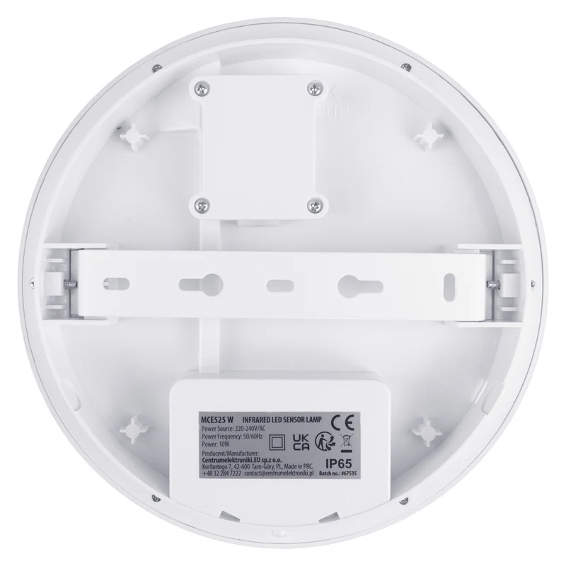Maclean LED Light with Motion Sensor, PIR Sensor, White, 10W, IP65, 1000 lm, Neutral White, MCE525 W, 2 pieces