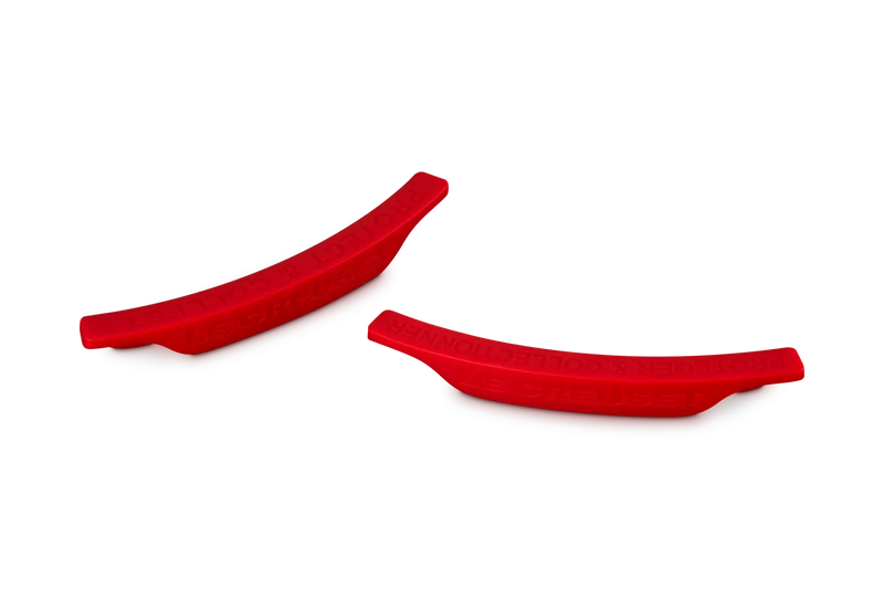 Le Creuset 2er-Set Stapelschutz aus Silikon Kirschrot 42818110601500