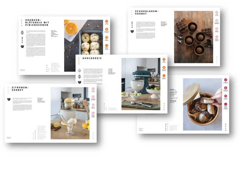 KitchenAid Rezeptbuch Eis & Sorbet (70 Rezepte, Hardcover) FDCB_DE