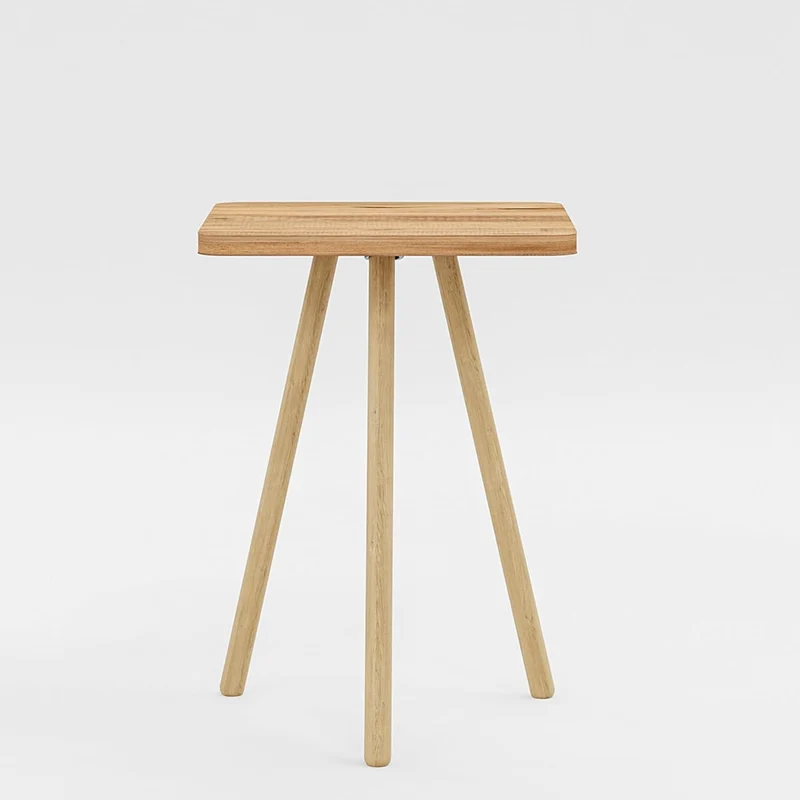 Beistelltisch Eiche 34x45 cm Holzbeine Sofatisch Couchtisch Nachttisch Skandinavisch Natur Oak Quadr