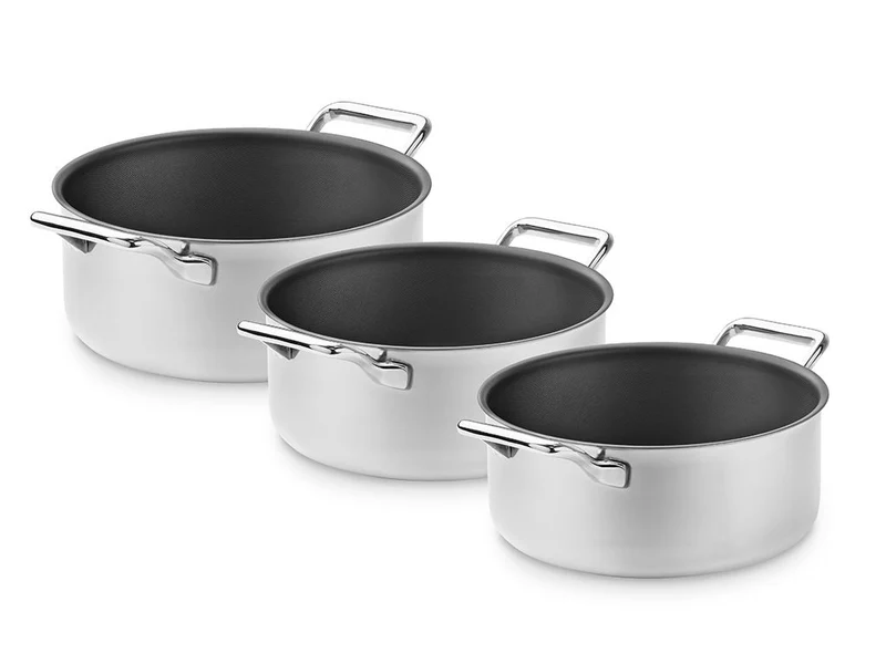 ZERO – NATÜRLICHES ANTIHAFT-KOCHTOPF-SET – 3-TEILIG