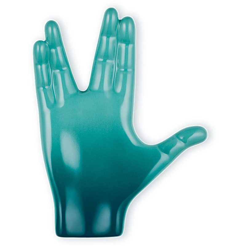 Le Creuset Live Long & Prosper Löffelablage Bleu Riviera 19cm