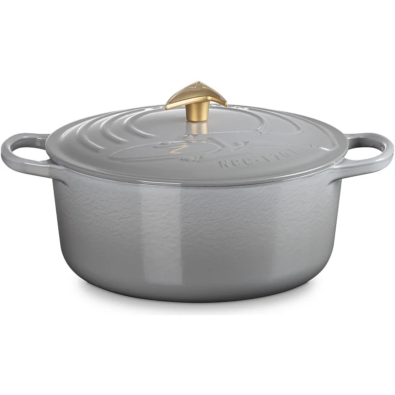 Le Creuset Star Trek Enterprise Signature Bräter 26cm Perlgrau