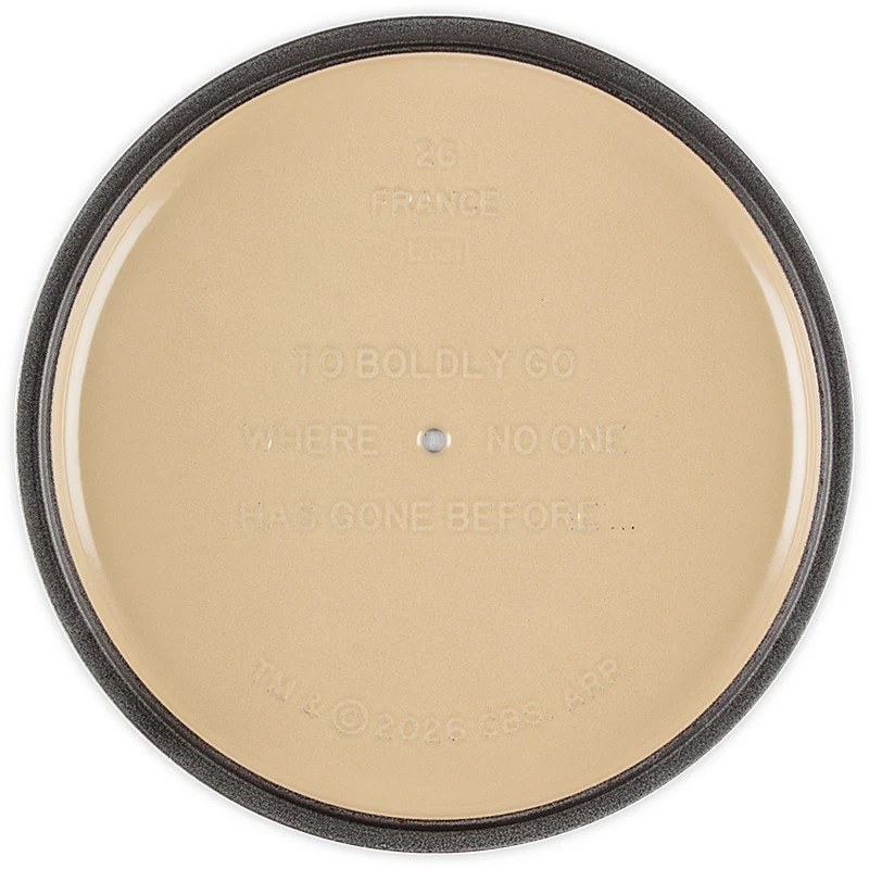Le Creuset Star Trek Enterprise Signature Bräter 26cm Perlgrau
