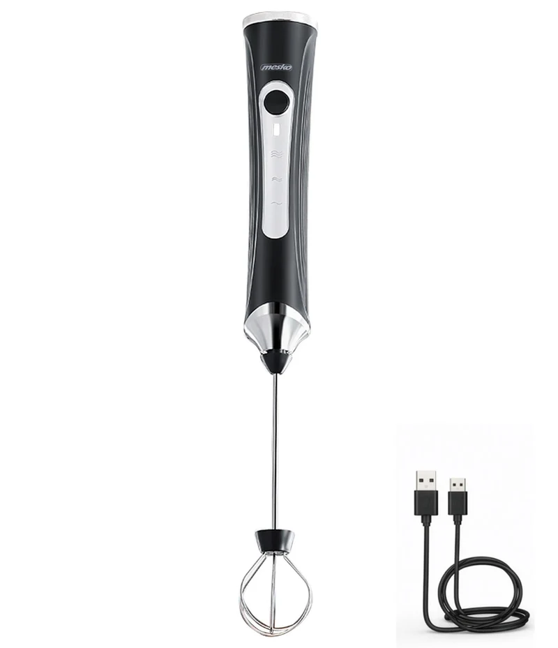 Mesko MS 4535 Wiederaufladbarer Milchaufschäumer – 2 in 1