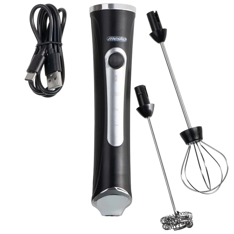 Mesko MS 4535 Wiederaufladbarer Milchaufschäumer – 2 in 1
