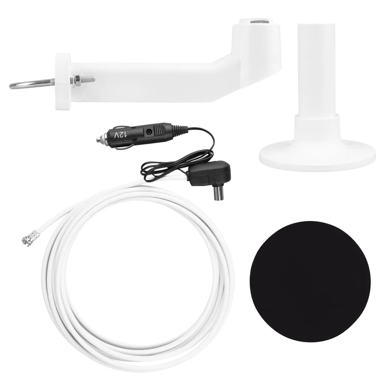 Maclean DVB-T/T2 HEVC omni-directional antenna, active, camper, 12V, MCTV-103