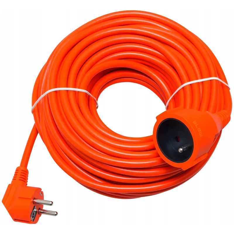 Blow Power Strip, orange, 30 m long, grounded outlet, PR-160