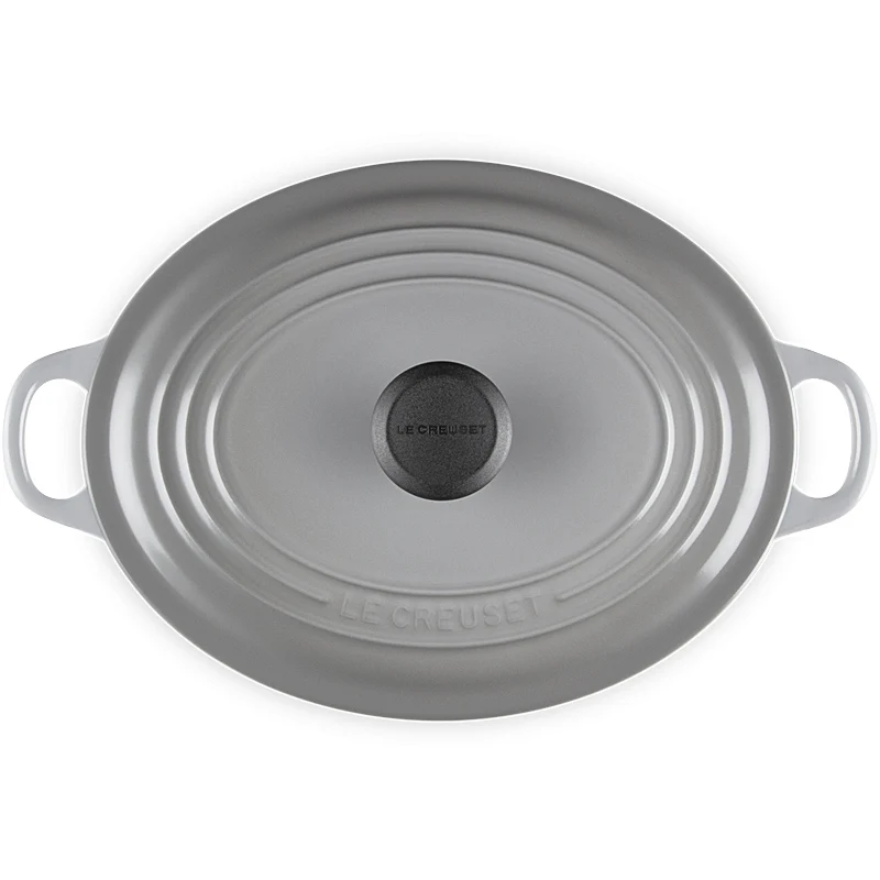 Le Creuset Bräter Tradition oval 29cm Perlgrau