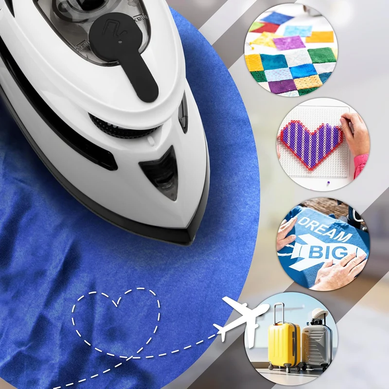 Duronic SI4 WB Mini Reisebügeleisen, 420W Mini Bügeleisen, Dampfbügeleisen 30ml Wassertank, kleines Reisebügeleisen dampf, Handbügeleisen Keramikfläche, für Kleidung nähen, 2 Betriebsspannungen