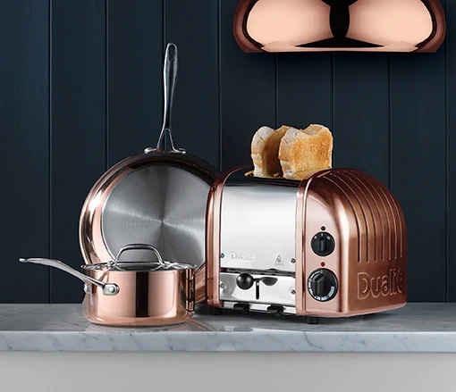 Dualit Toaster Paket 2, 2er Toaster mit Sandwichzange und Brötchenaufsatz