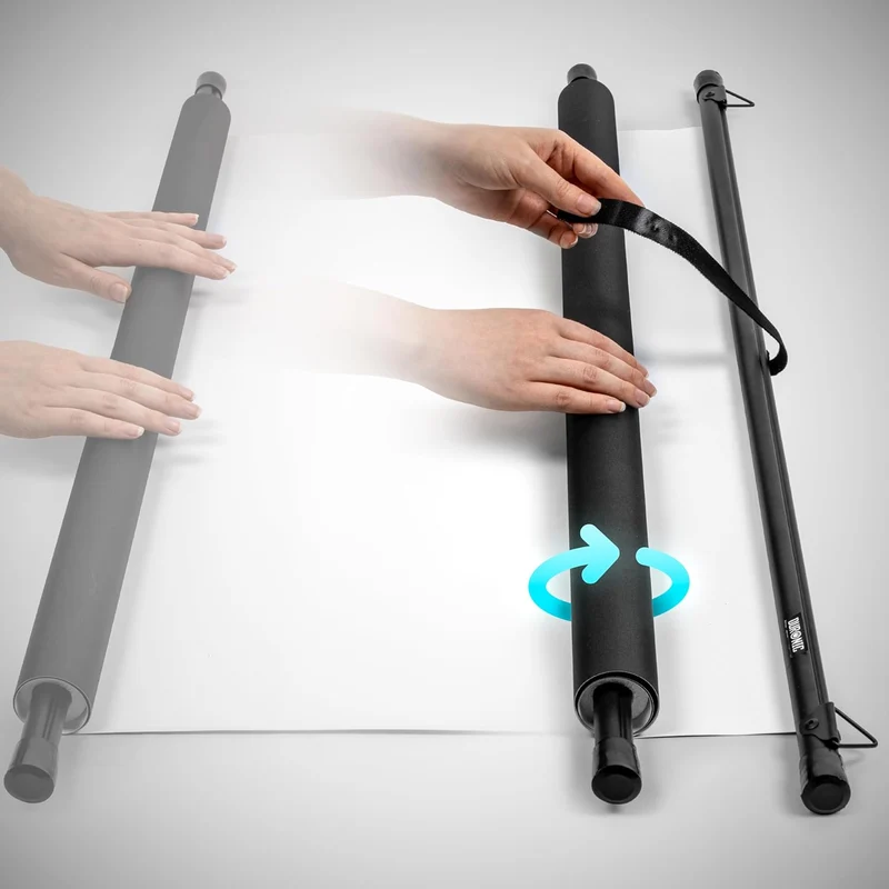 Duronic BPS90 16:9 Projektorleinwand, Beamerleinwand 90 Zoll, Heimkino mit 4K Full HD 3D, Rolloleinwand 1.0 Gain, Beamer Leinwand für Wandmontage, Filmnacht, Videoleinwand für Büro Schulen