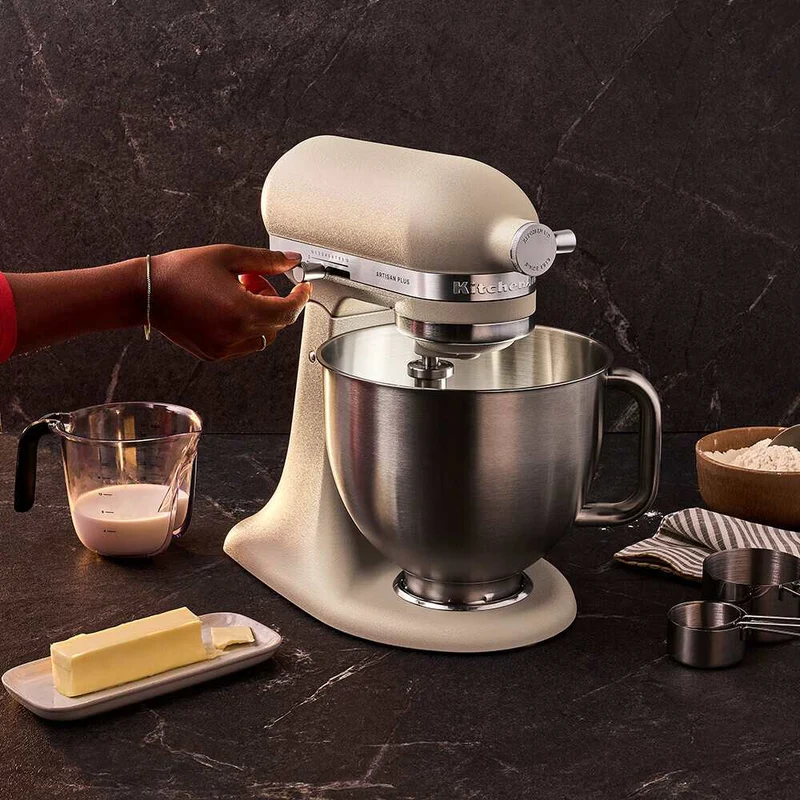 KitchenAid 4,7 L 5KSM50 Artisan Plus Küchenmaschine Cookielover mit Fleischwolf + Spritzgebäckvorsatz