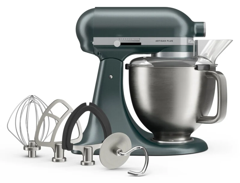 KitchenAid 4,7 L 5KSM50 Artisan Plus Küchenmaschine Cookielover mit Fleischwolf + Spritzgebäckvorsatz