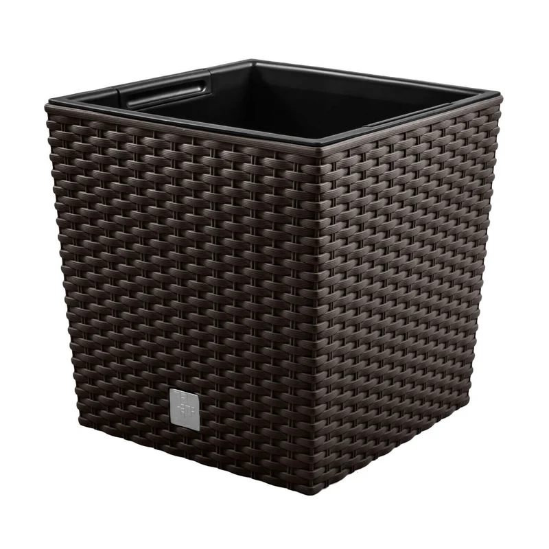 Prosperplast DRTS325L-440U Flower pot with Prosperplast Rato Low DRTS325L 440U umbra