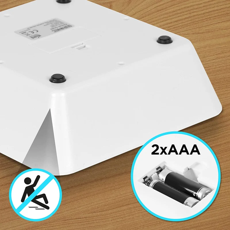 Duronic KS100 GY Küchenwaage, Küchen Waage Digital, graue Haushaltswaage mit Schüssel, Feinwaage bis 5kg, 1,2 Liter Volumen, Meal Prep für Diät
