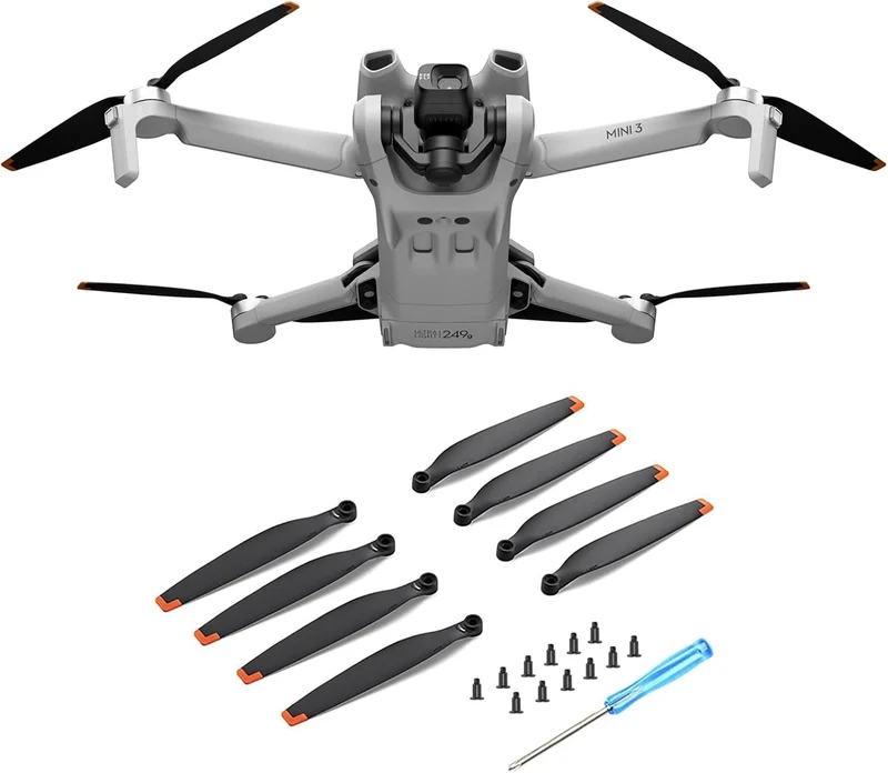 32Pcs Propeller für DJI Mini 3/Lito X1 Ersatzpropeller Blätter Geräuscharm Propellerblatt Ersatzteil
