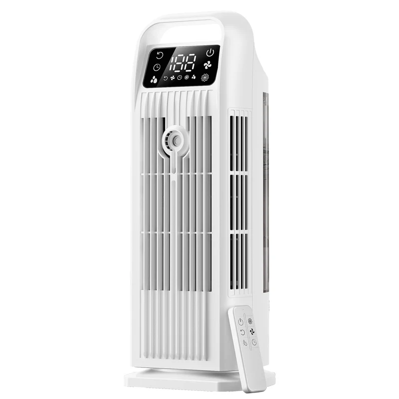 6-in-1-Klimagerät, tragbar, leise, mit Luftkühler, 1200 ml, 120 ° Oszillation, 1-12 Stunden Timer, 4