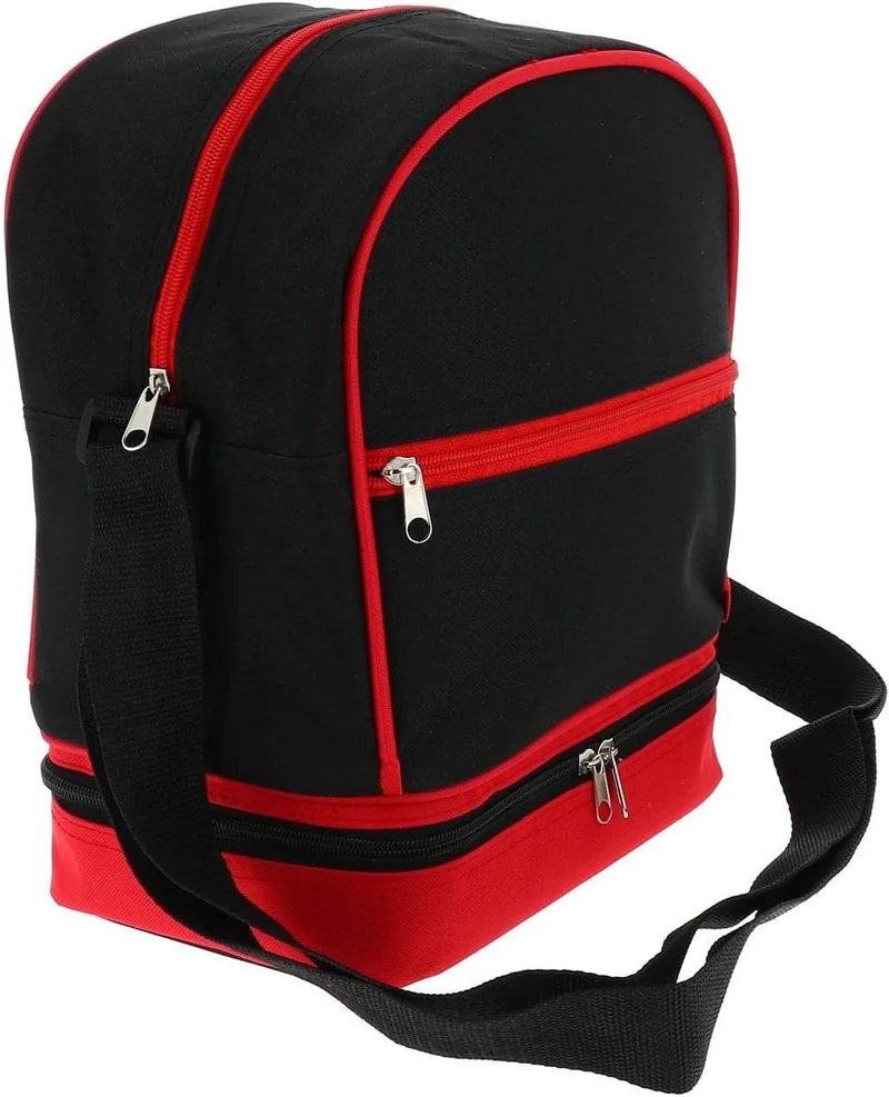Tremblay - Kugeltasche, Schwarz/Rot – Tasche für Boccia-Kugeln, Schwarz Einheitsgrösse