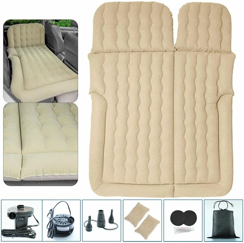 Auto Luftmatratzen, Camping Aufblasbare Matratze mit Luftpumpe und Kissen Bewegliche Dickere Luftbet