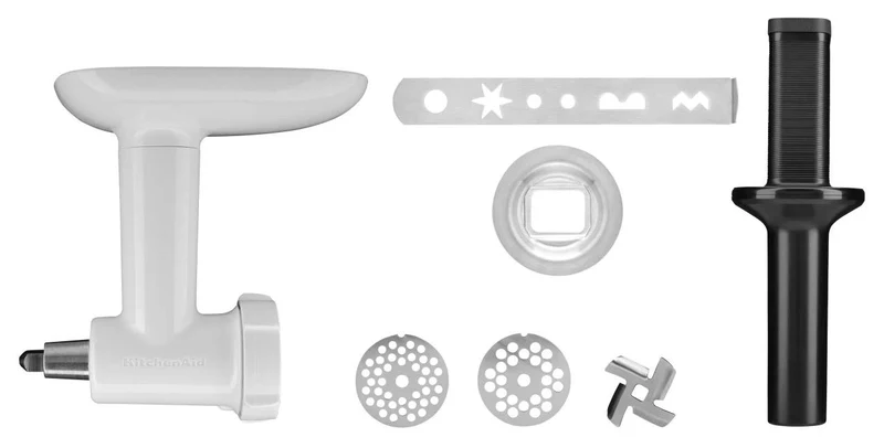 KitchenAid Set Kunststofffleischwolf 5KSMFGA inkl. Spritzgebäck + Gemüseschneider 5KSMVSA