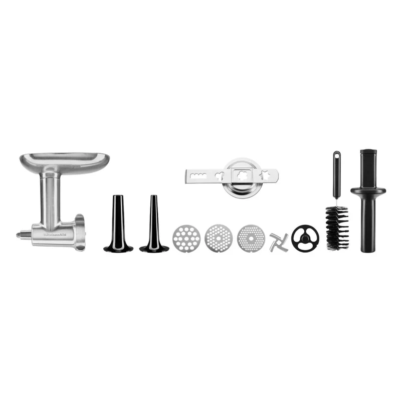 KitchenAid Set Metallfleischwolf 5KSMMGA inkl. Spritzgebäck + Gemüseschneider 5KSMVSA