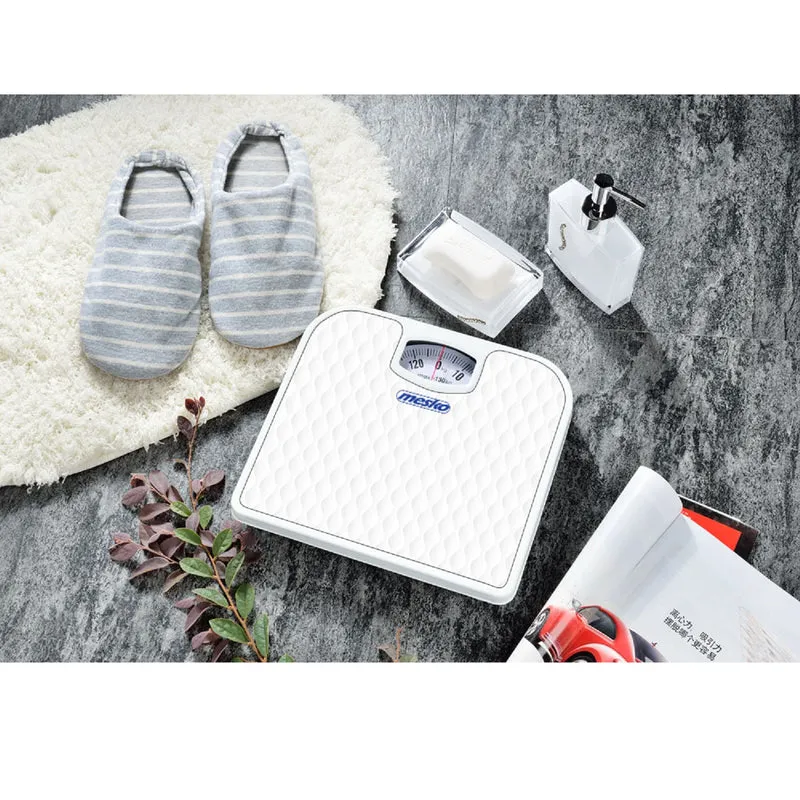 Mesko Mechanical Analog Bathroom Scale Up to 130kg Personal Easy to Callibrate