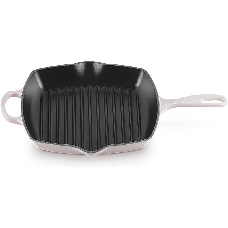 Le Creuset Grillpfanne Signature quadratisch 26 cm Shell Pink