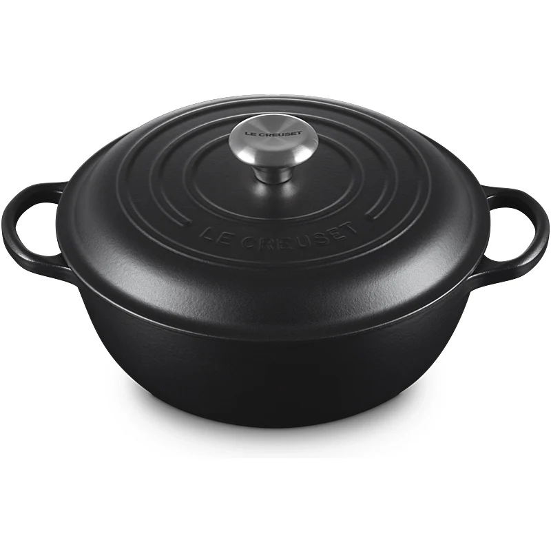 Le Creuset Stew Pot Signature 22 cm Schwarz