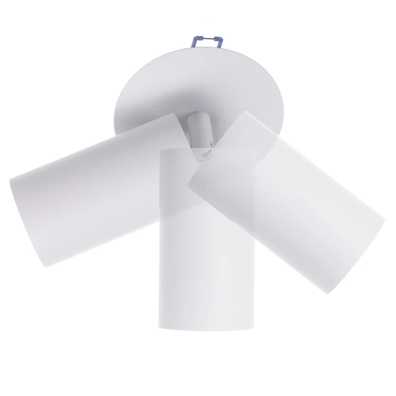Maclean flush mount/tube luminaire, spot, round, aluminum, GU10, 55x130mm, white, MCE364 W 3pcs+ Maclean Energy MCE437 NW GU10 7W LED bulb neutral white 4000K, 220-240V~, 50/60Hz 3pcs
