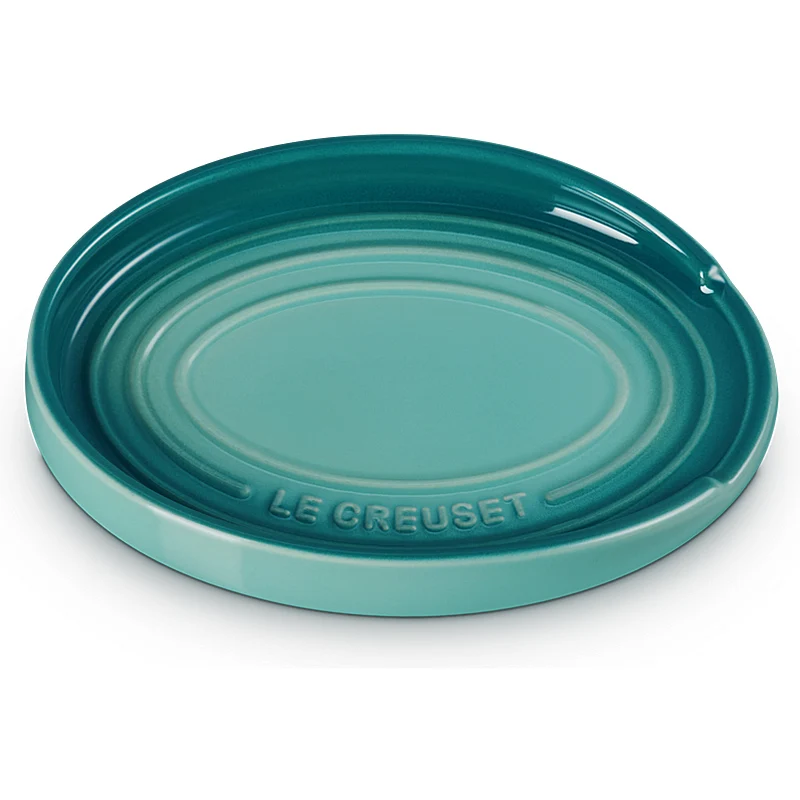 Le Creuset Löffelablage oval Bleu Riviera