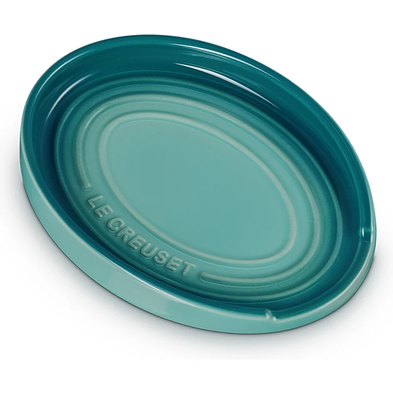 Le Creuset Löffelablage oval Bleu Riviera