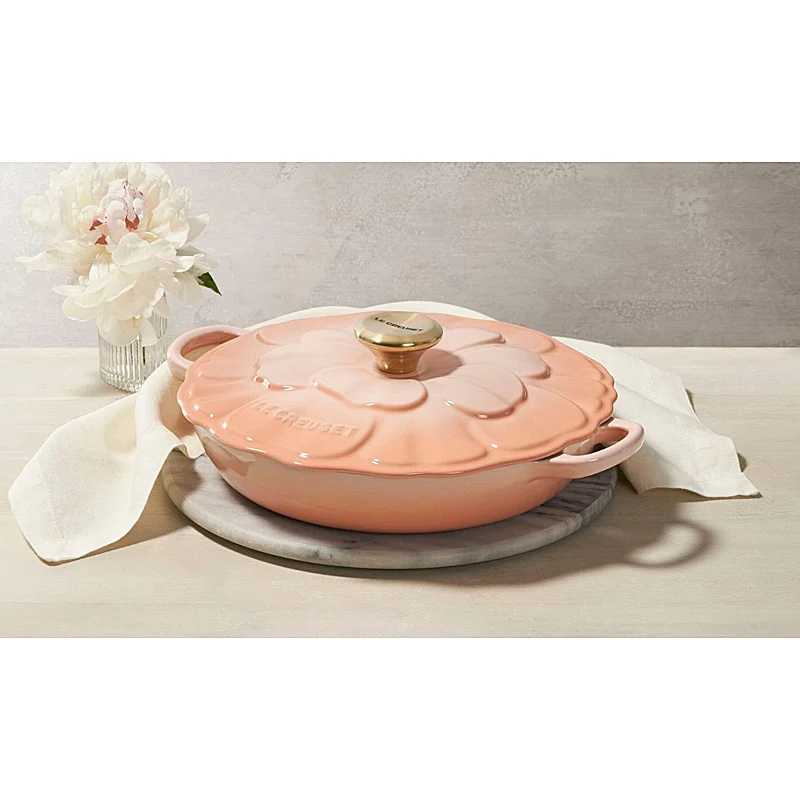 Le Creuset Gourmet-Profitopf Signature Blume 26 cm Peche