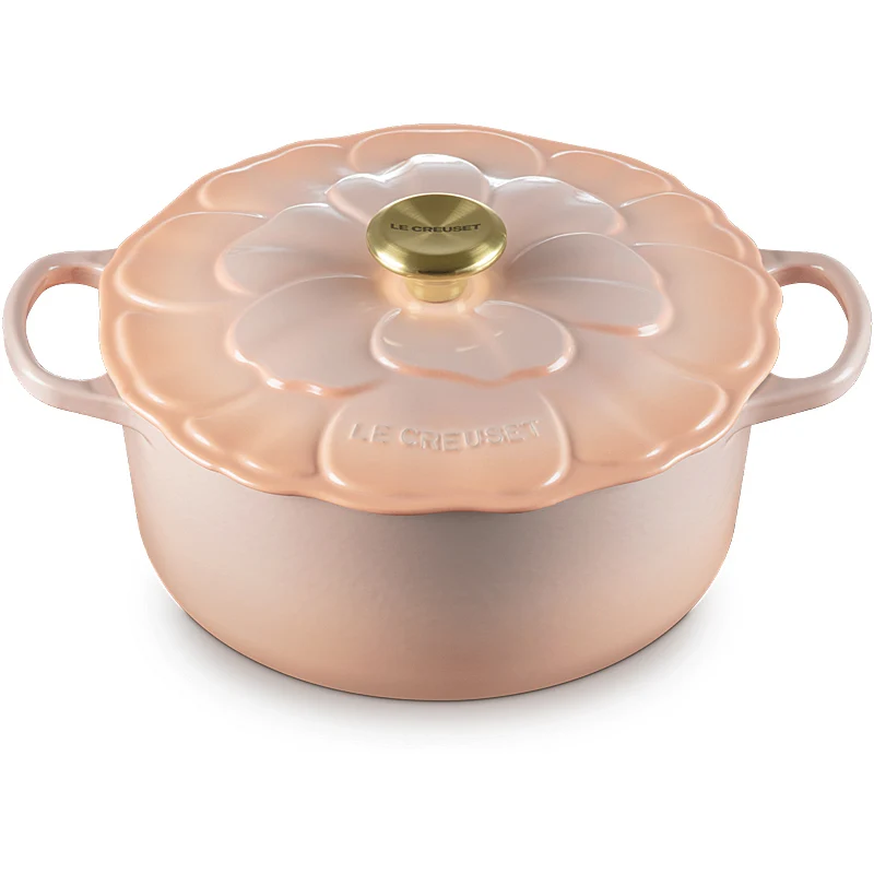 Le Creuset Bräter Signature Blume 26 cm Peche