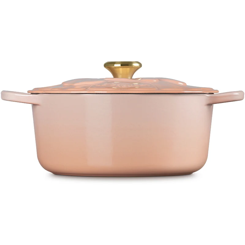Le Creuset Bräter Signature Blume 26 cm Peche