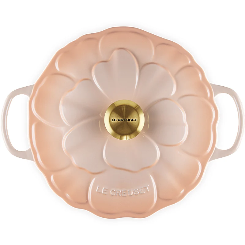 Le Creuset Bräter Signature Blume 26 cm Peche